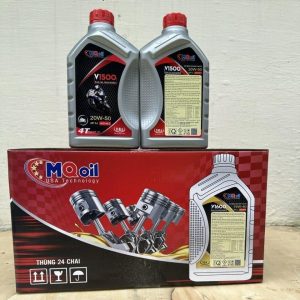 Thùng 24 chai MQ Oil V1500 chính hãng, dầu nhớt cao cấp cho động cơ xe máy.
