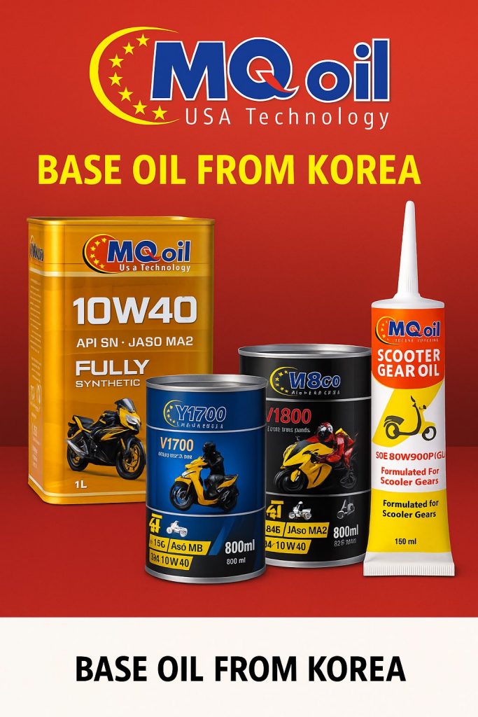 Thương hiệu dầu nhớt MQ Oil – công nghệ bôi trơn tiên tiến từ Mỹ, nguyên liệu nhập khẩu Hàn quốc