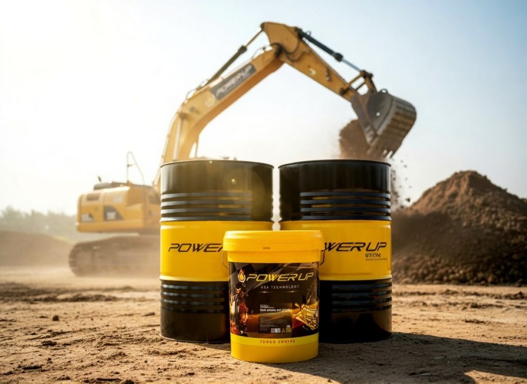 Ứng dụng dầu nhớt Power Up 20W50 cho xe tải nặng và máy công trình